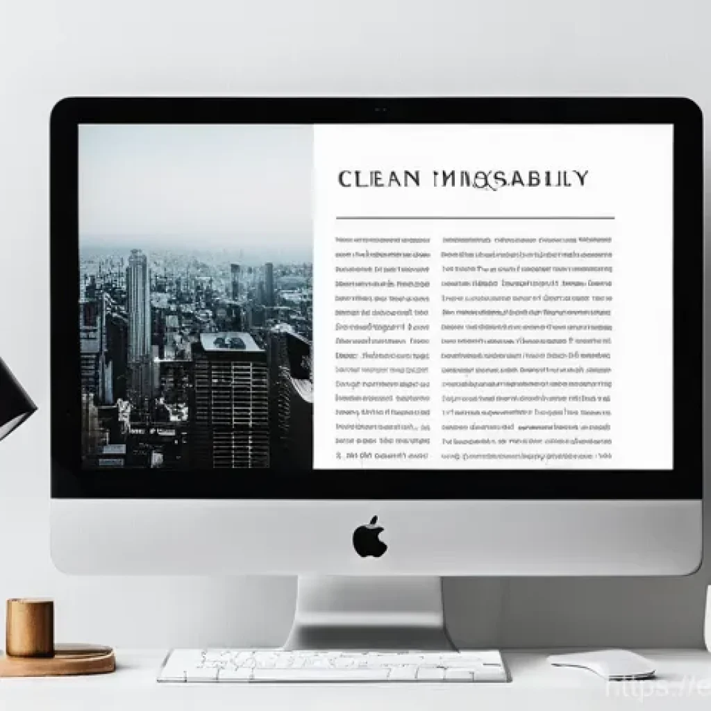 여백의 미와 색상 조화 - **Prompt for White Space and Readability:**
"A clean, minimalist blog layout displayed on a mode...