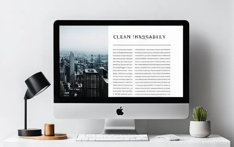 여백의 미와 색상 조화 - **Prompt for White Space and Readability:**
"A clean, minimalist blog layout displayed on a mode...
