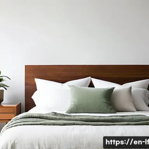 Home 32 공간 디자인에서의 색상 실수 피하기 - **A Serene North-Facing Bedroom:**
A beautifully composed, high-definition photograph of a tranq...