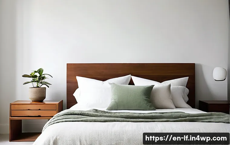 공간 디자인에서의 색상 실수 피하기 - **A Serene North-Facing Bedroom:**
A beautifully composed, high-definition photograph of a tranq...